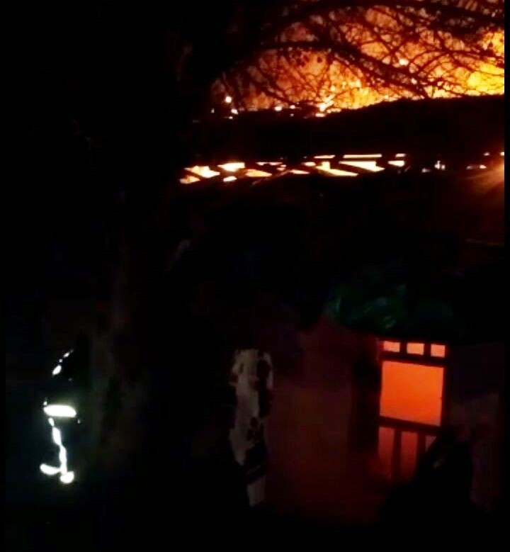 Malatya Atatürk mahallesinde Ev yangını