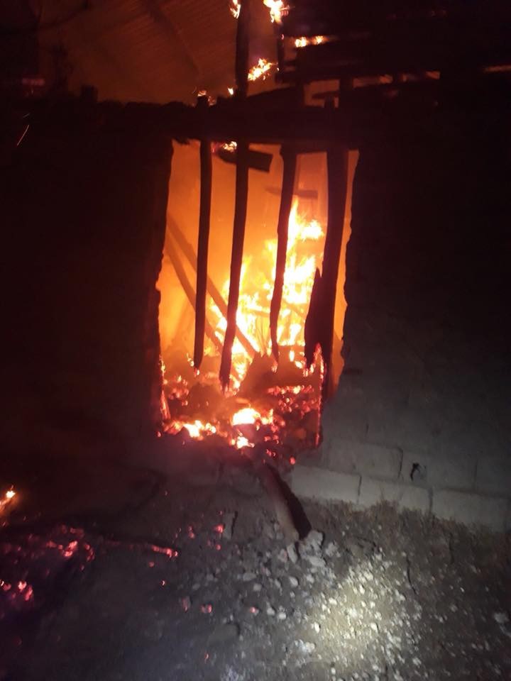 Elazığ’da ev yangını
