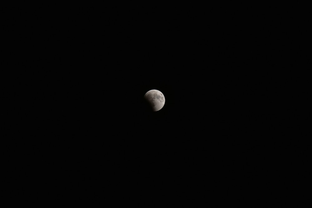 Malatya’da Ay tutulması çıplak gözle izlendi
