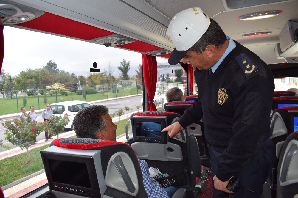 Malatya’daki otobüslerin koltuklarında kamu spotu
