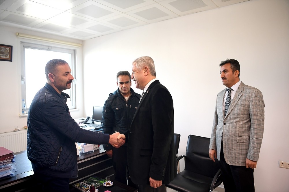 Başkan Polat MOTAŞ ve BELSOS’u ziyaret etti
