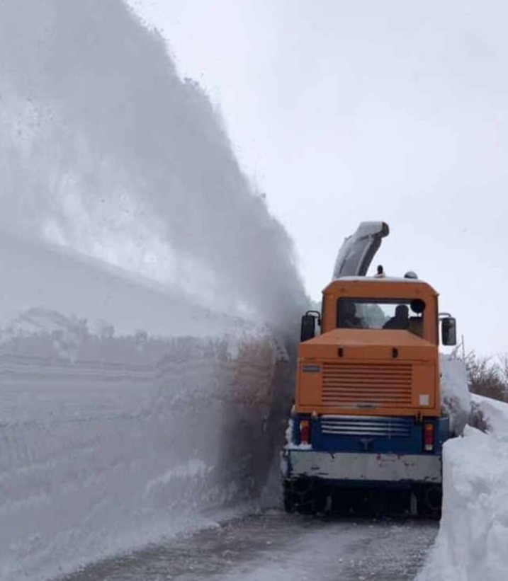 Elazığ’da kar nedeniyle 227 köy yolu ulaşıma kapalı
