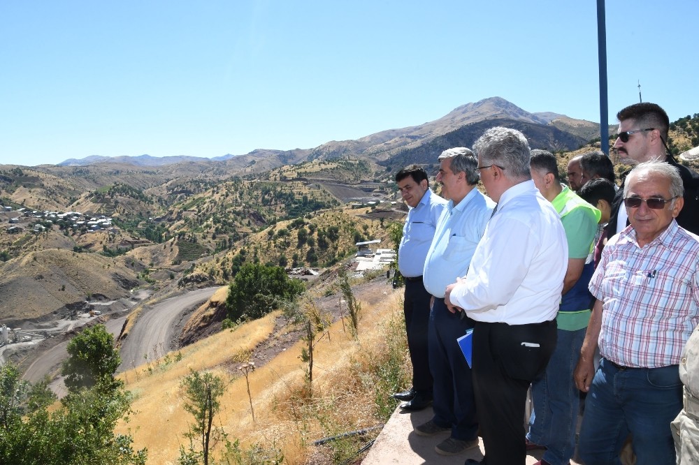Vali Pekmez, Koçali Baraj inşaatını inceledi
