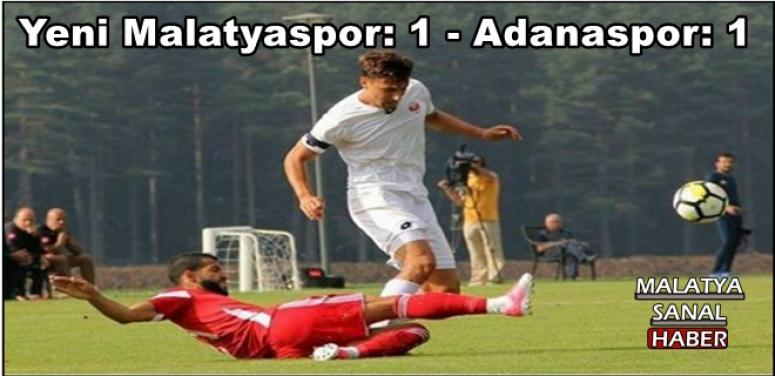 Evkur Yeni Malatyaspor: 1 - Adanaspor: 1 