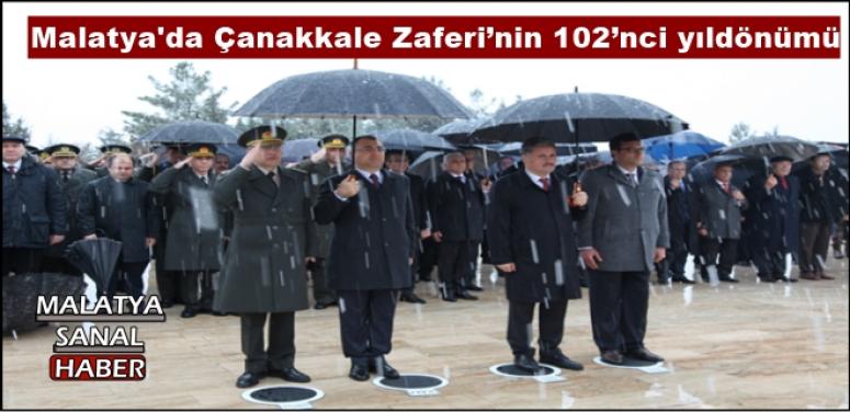 Malatya'da Çanakkale Zaferi’nin 102’nci yıldönümü 