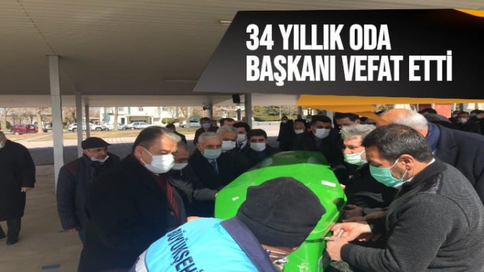 34 yıllık Oda Başkanı Mehmet Özpolat vefat etti