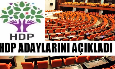HDP'NİN TÜM İLLERDEKİ ADAY LİSTESİ