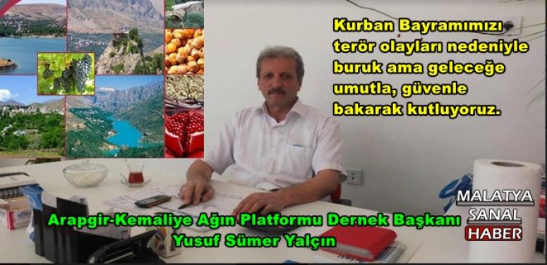 Arapgir-Kemaliye Ağın Platformu Dernek Başkanı Yusuf Sümer Yalçın