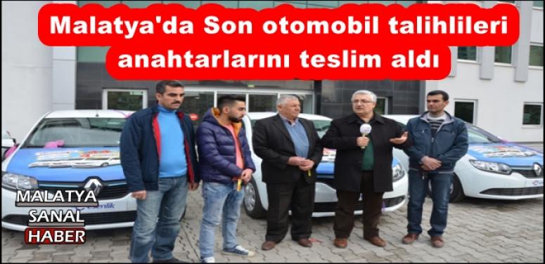 Malatya'da Son otomobil talihlileri  anahtarlarını teslim aldı
