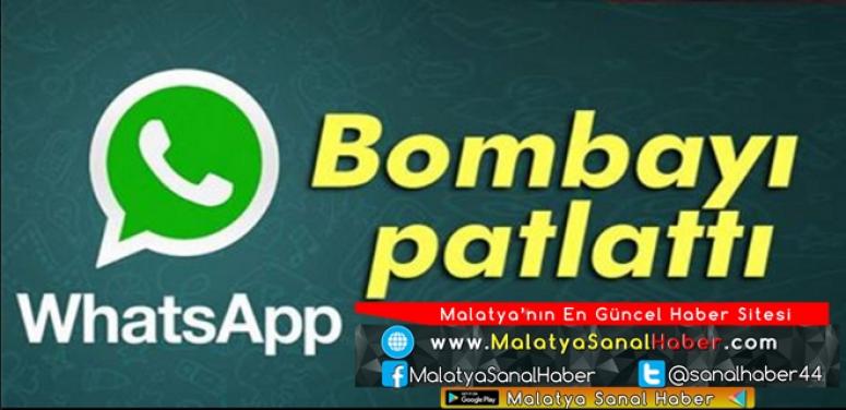 WhatsApp Bombayı patlattı
