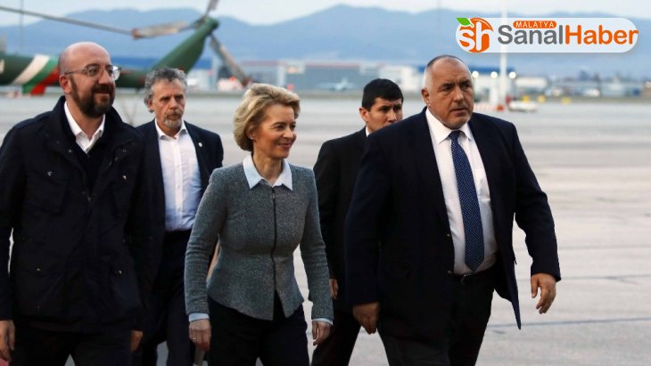 AB liderleri, Bulgaristan Başbakanı Borisov ile Türkiye sınırını havadan inceledi