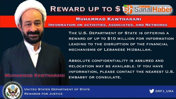 ABD, Hizbullah komutanı Kawtharani'nin başına 10 milyon dolar ödül koydu