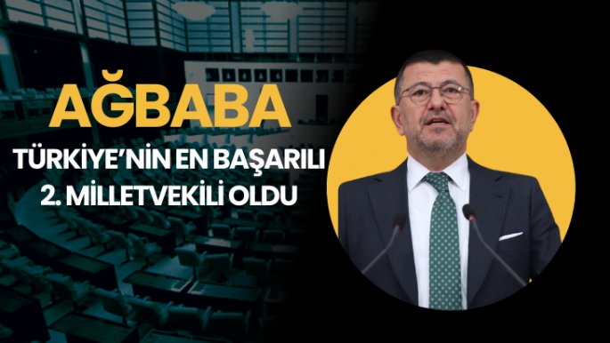 Ağbaba Türkiye'nin en başarılı 2. Milletvekili oldu