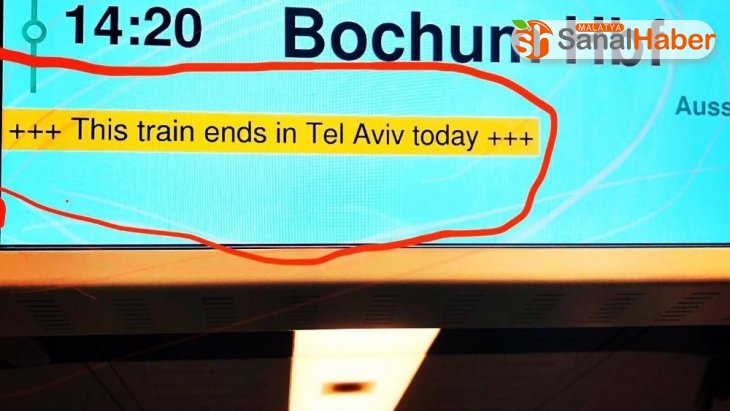 Almanya'daki tren istasyonunda 'Tel Aviv' krizi