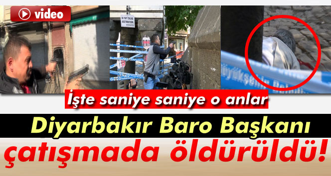 Diyarbakır Baro Başkanı Tahir Elçi öldürüldü!