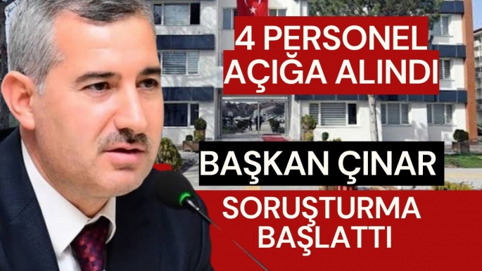 Başkan Çınar soruşturma başlattı 