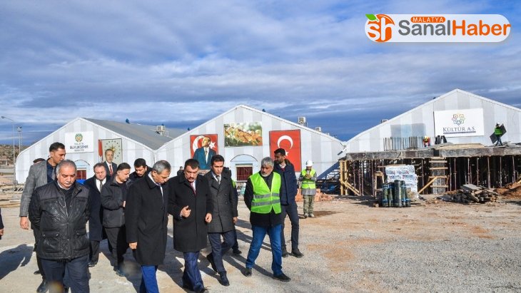 Başkan Gürkan, Yeni Kongre ve Fuar Merkezi inşaat alanını inceledi