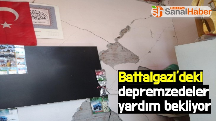 Battalgazi'deki depremzedeler yardım bekliyor