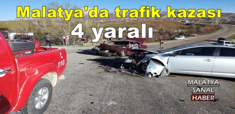 Malatya'da trafik kazası: 4 yaralı