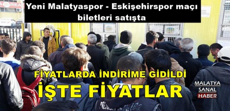 Yeni Malatyaspor - Eskişehirspor maçı biletleri satışta