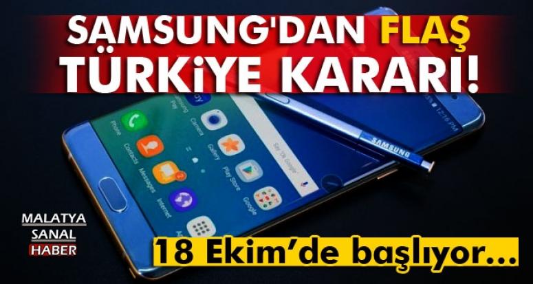 Samsung'dan Türkiye kararı
