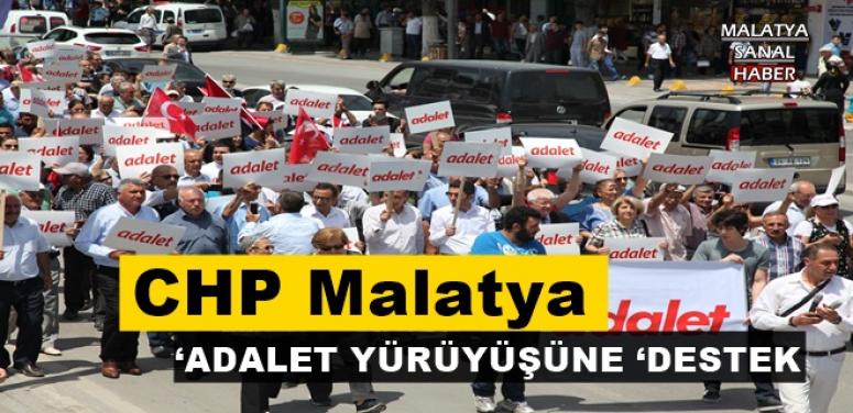 CHP Malatya'dan ‘Adalet yürüyüşüne ‘destek