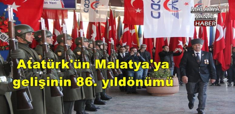 Atatürk'ün Malatya'ya gelişinin 86. yıldönümü