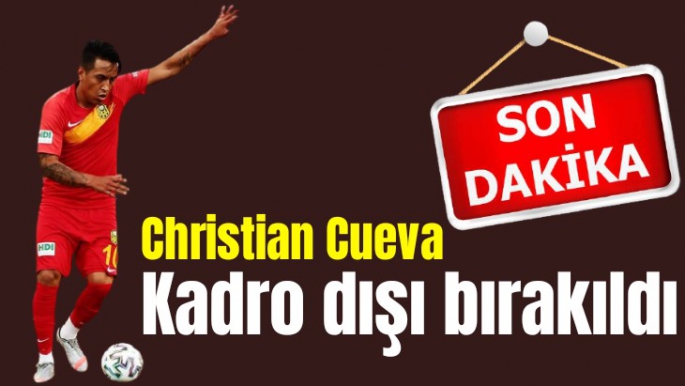 Christian Cueva kadro dışı bırakıldı