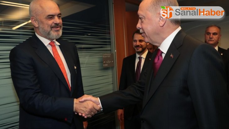 Cumhurbaşkanı Erdoğan,  Arnavutluk Başbakanı Rama ile görüştü
