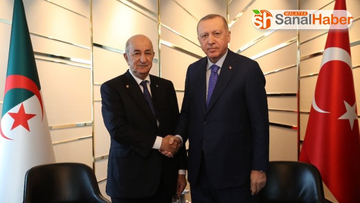 Cumhurbaşkanı Erdoğan, Cezayirli mevkidaşı Tebbun ile görüştü