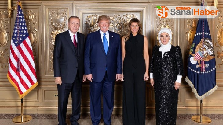 Cumhurbaşkanı Erdoğan, Trump tarafından verilen resepsiyona katıldı