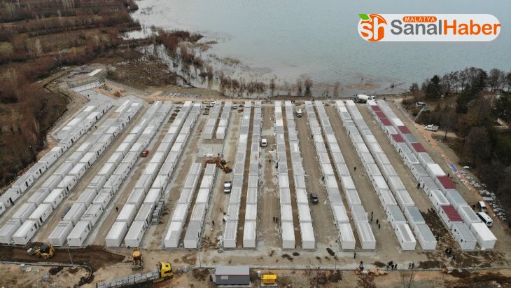 Depremin merkezi Sivrice'de, 247 aile için konteyner kent tamamlandı