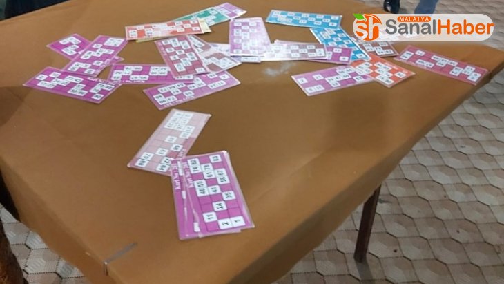 Malatya'da Dernekte kumar oynayanlar yakalandı