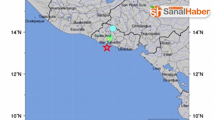 El Salvador'da 5.9 büyüklüğünde deprem