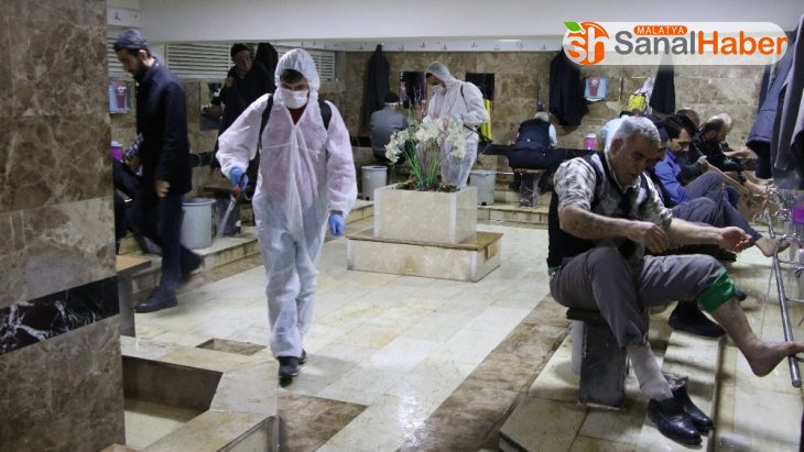 Elazığ'da 'Korona virüsüne' karşı dezenfekte önlemi