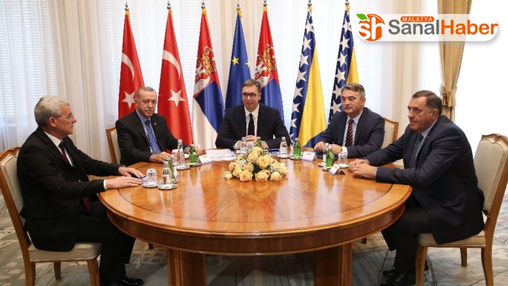 Erdoğan, Türkiye-Sırbistan-Bosna Hersek Üçlü Zirve Toplantısı'na katıldı