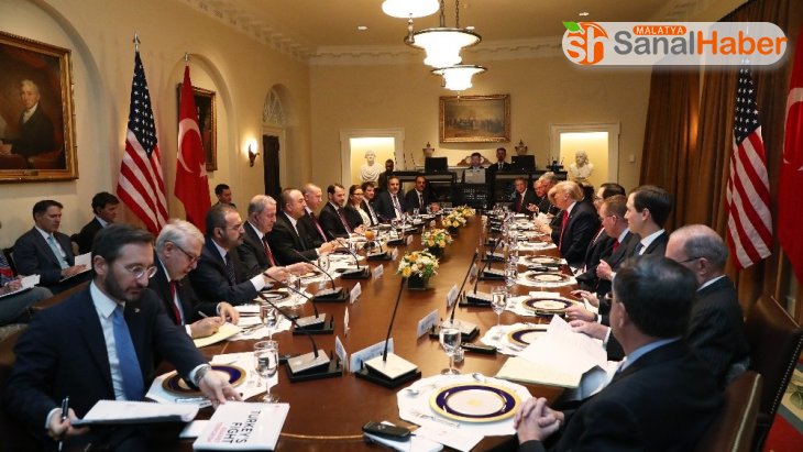 Erdoğan ve Trump çalışma yemeğinde