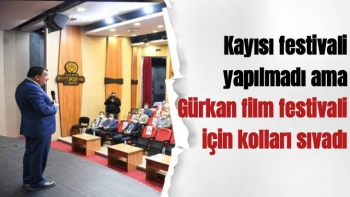 Gürkan film festivali için kolları sıvadı