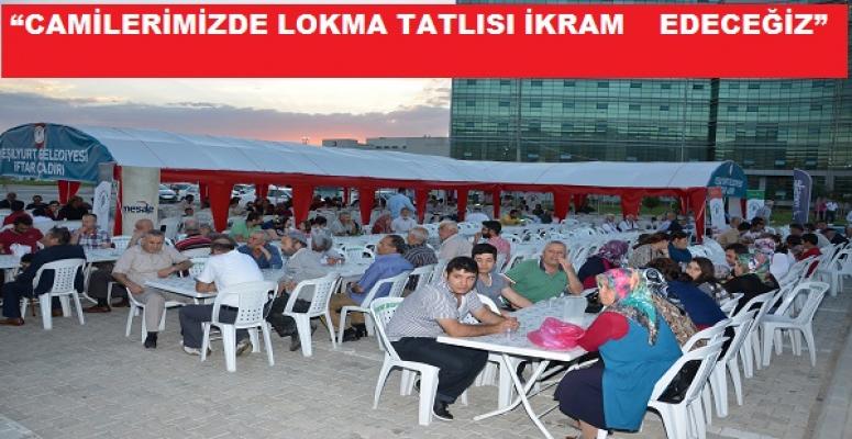 Yeşilyurt Belediyesi İftar Çadırı Kurdu