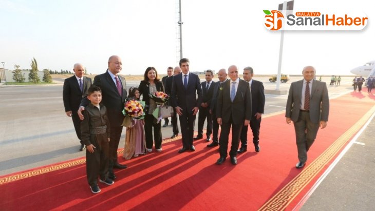 Irak Cumhurbaşkanı Salih Erbil'de