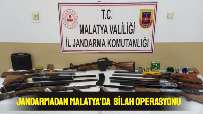 Jandarmadan Malatya'da silah operasyonu