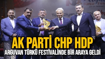 Ak parti CHP HDP Arguvan Türkü festivalinde bir araya geldi