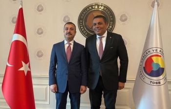 Başkan Sadıkoğlu KOBİ’lerin kredilerde yaşadığı sorunları Kavcıoğlu’na iletti