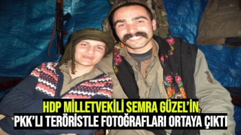 HDP Milletvekili Semra Güzel´in PKK´lı teröristle fotoğrafları ortaya çıktı