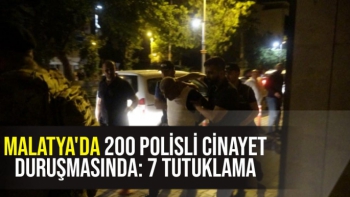Malatya'da 200 polisli cinayet duruşmasında: 7 tutuklama