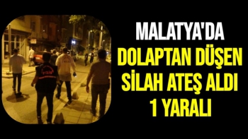Malatya'da Dolaptan düşen silah ateş aldı: 1 yaralı