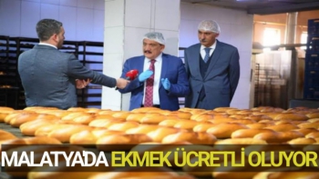 Malatya'da Ekmek ücretli oluyor