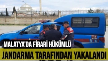Malatya'da Firari hükümlü jandarma tarafından yakalandı
