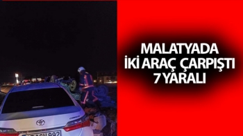 Malatya'da iki araç çarpıştı