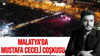 Malatya'da Mustafa Ceceli coşkusu